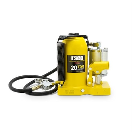 Esco Equipment 20 Ton HD Pro Series Air Hydraulic Bottle Jack 10381